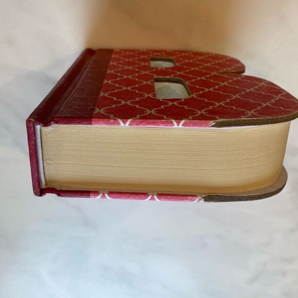 Initial B Pink Decorative Blank Cut out Book - Picture 8 of 8